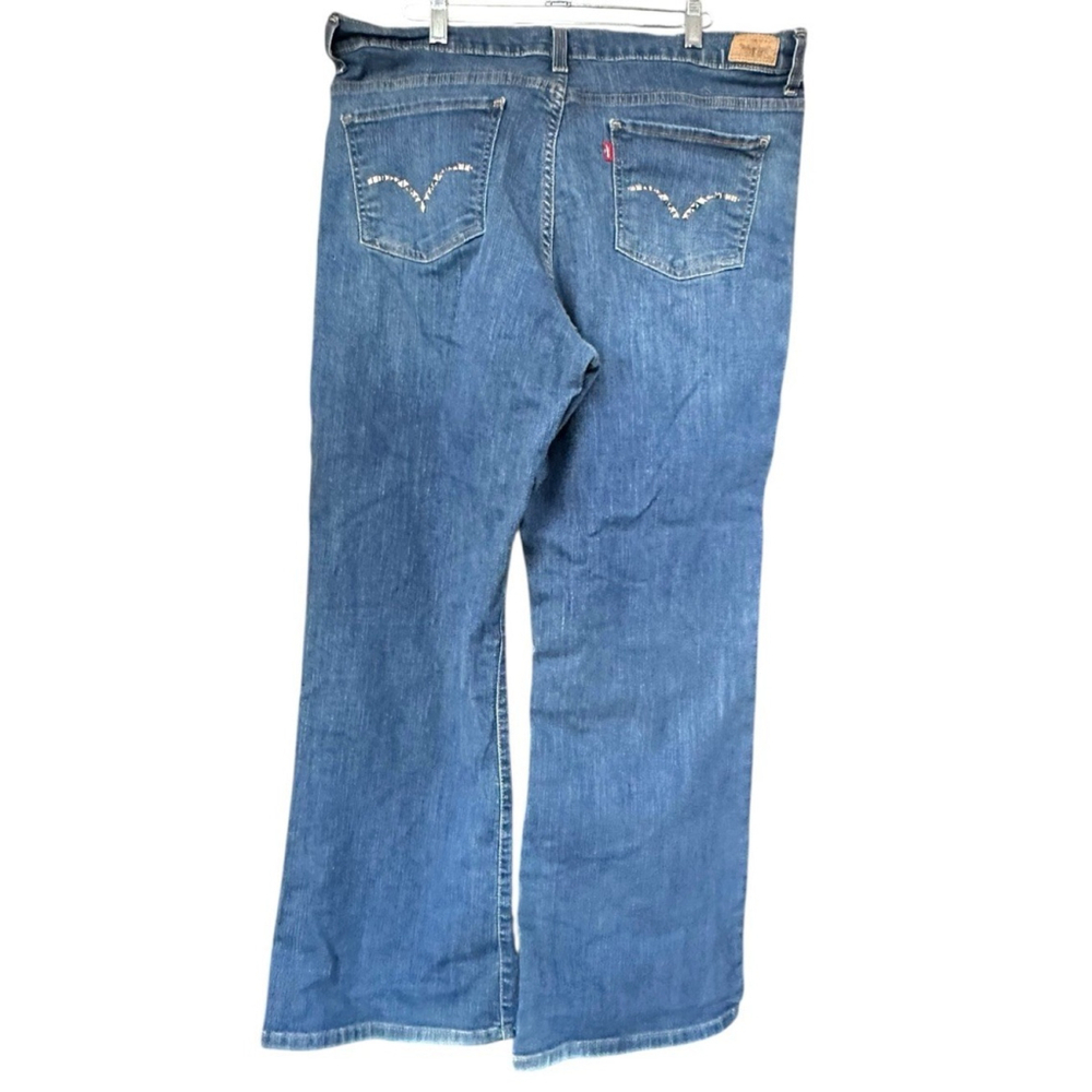 Levi's Perfectly Slimming 512 Bootcut Jeans Size 18 Studs Back Pockets 38 X 30‎